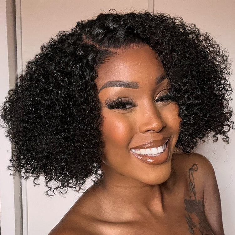 Ready to Go Side Part Jerry Curls Glueless 5x5 Closure Lace Wig Light Weight