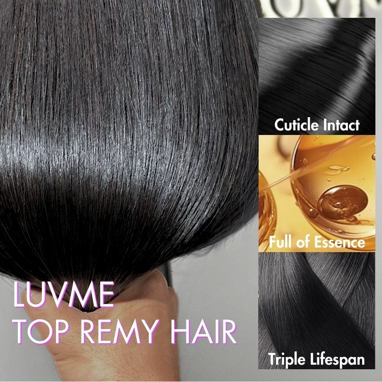 PreMax Wigs | Jet Black Middle Part Silky Straight Glueless 5x5 Closure Lace Wig Pre-Cut Lace-12