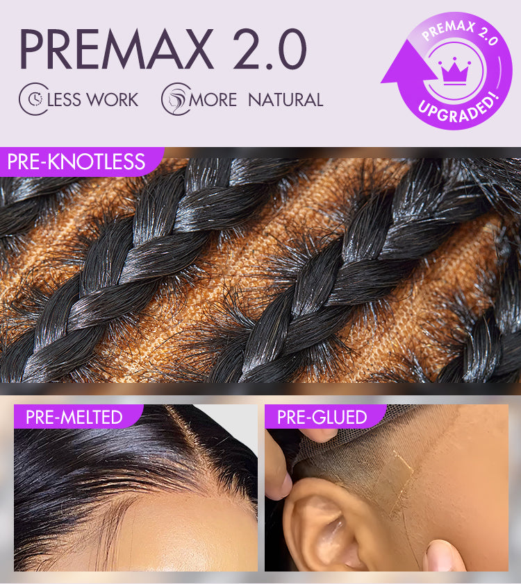PreMax 2.0 Wigs | Nature Max Yaki Straight Ear-to-ear Glueless 13x5 Frontal HD Lace C Part Wig-01