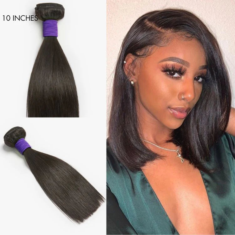 Upgraded Brazilian Hair | 3 Bundles with 5x5 HD Lace Closure Virgin Straight Hair-06