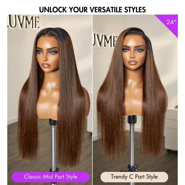 Luvme Hair PartingMax Glueless Wig Silky Straight 7x6 Closure HD Lace Pre Plucked & Bleached Breathable Cap - US Only-10