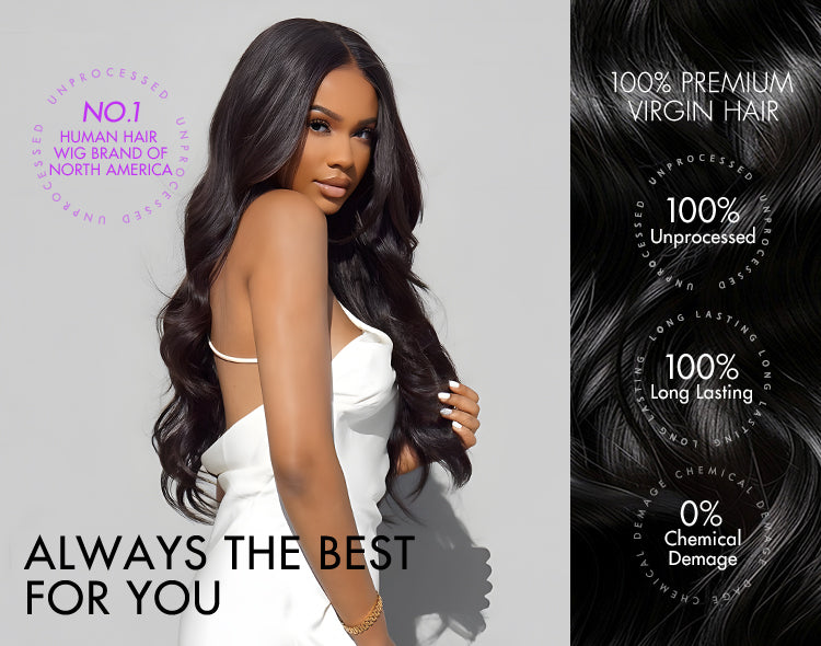 Blonde Highlight Loose Wave Glueless 5x5 Closure Lace Wig with Cute Bangs - US Only-01