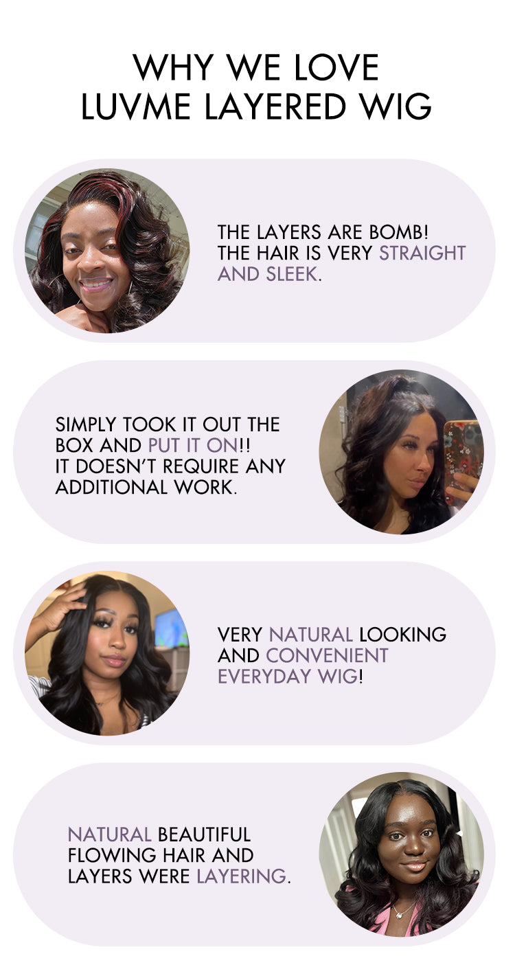 weekly special | Limited Design | Toffee Brown Mix Blonde / Natural Black Layered Cut Glueless 5x5 Closure Lace Bob Wig-14