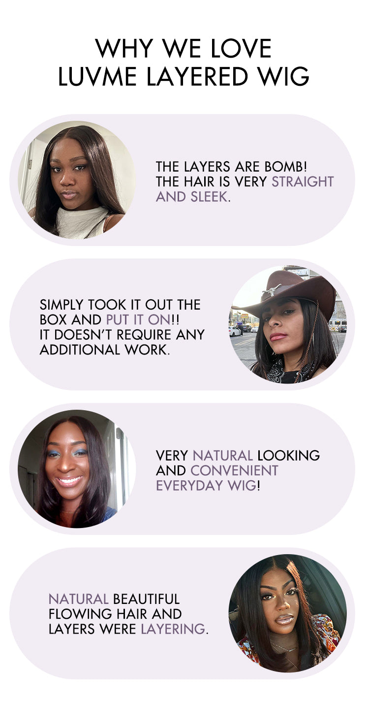 Limited Design | Layered Bangs Silky Straight Glueless 5x5 Closure HD Lace Wig-04