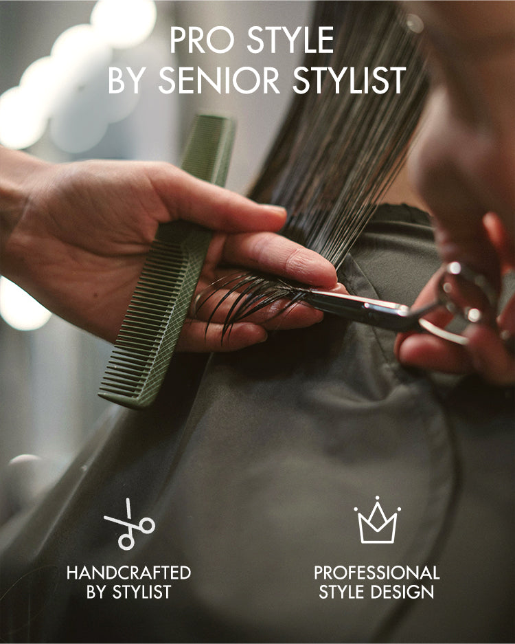 Breathable Cap Loose Wave 5x5 Closure Lace Glueless Human Hair Long Wig with Cute Bangs | Face-Framing-02