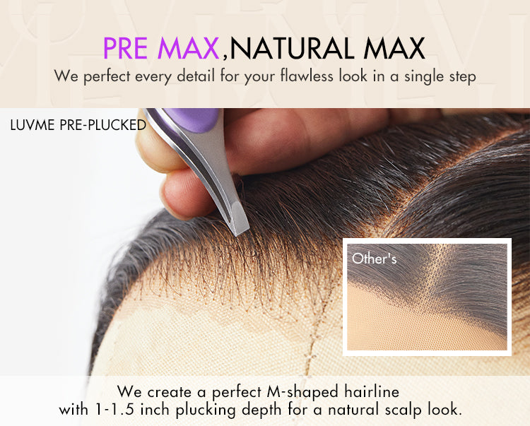 PreMax Wigs | Super Natural Hairline Ombre Brown Loose Body Wave Glueless 5x5 Closure Lace Wig Pre-Cut Lace-01