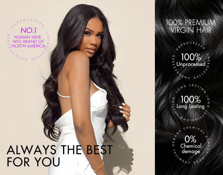 PreMax Wigs | Super Natural Hairline Ombre Brown Loose Body Wave Glueless 5x5 Closure Lace Wig Pre-Cut Lace-04