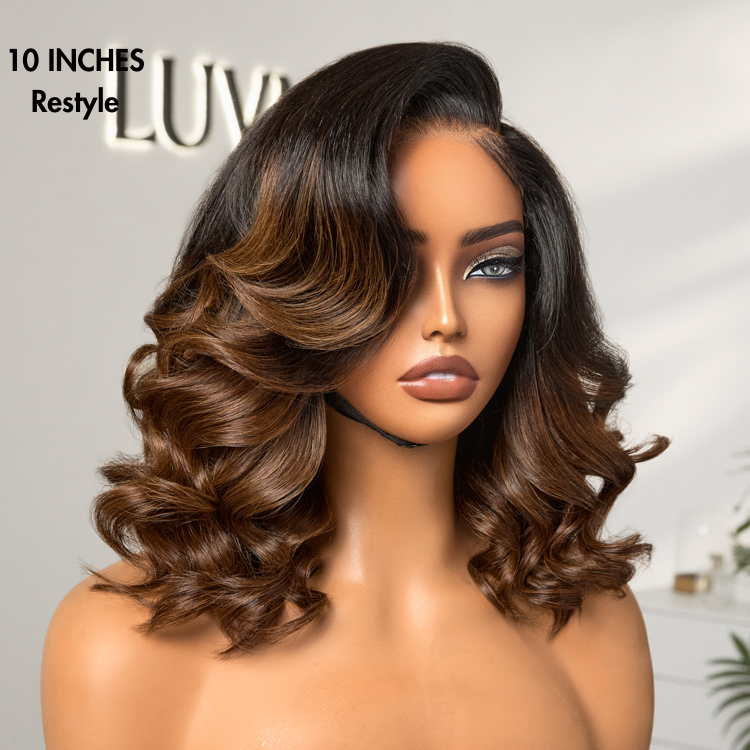 PreMax Wigs |  Ombre Brown Loose Body Wave Glueless 5x5 Closure Lace Wig Pre-Cut Lace - US Only-07
