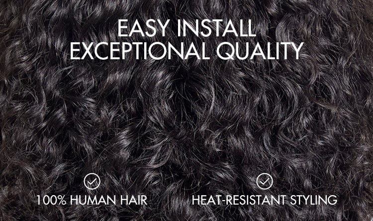 Deep Wave U Part Quick & Easy Affordable 100% Human Hair Wig-12