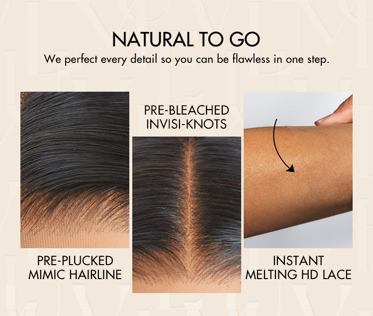 Weekly Special | Mature Boss Brown Ombre Highlight / Natural Black / Salt and Pepper Loose Wave Glueless Minimalist HD Lace Wig-15