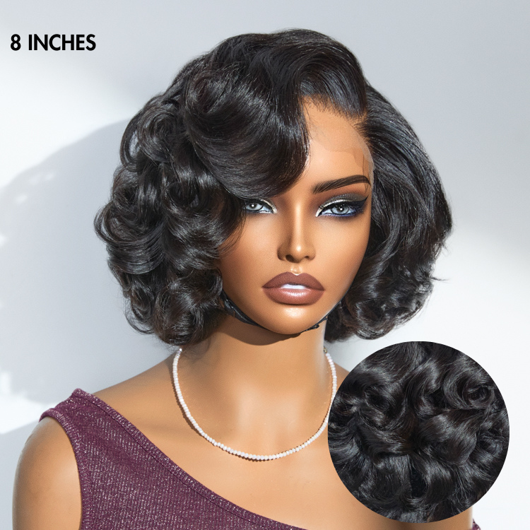 Luvme Hair 1 SEC INSTALL Minimalist Lace Wig with mature boss brown ombre highlights and natural black loose waves
