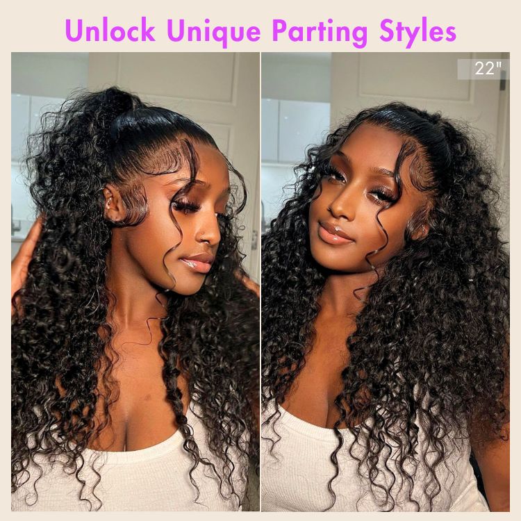 Luvme Hair PreMax Wigs Flexi-Fit Invisi Drawstring Cap with 360 HD lace, water wave, body wave, and straight long wig, pre-cut lace