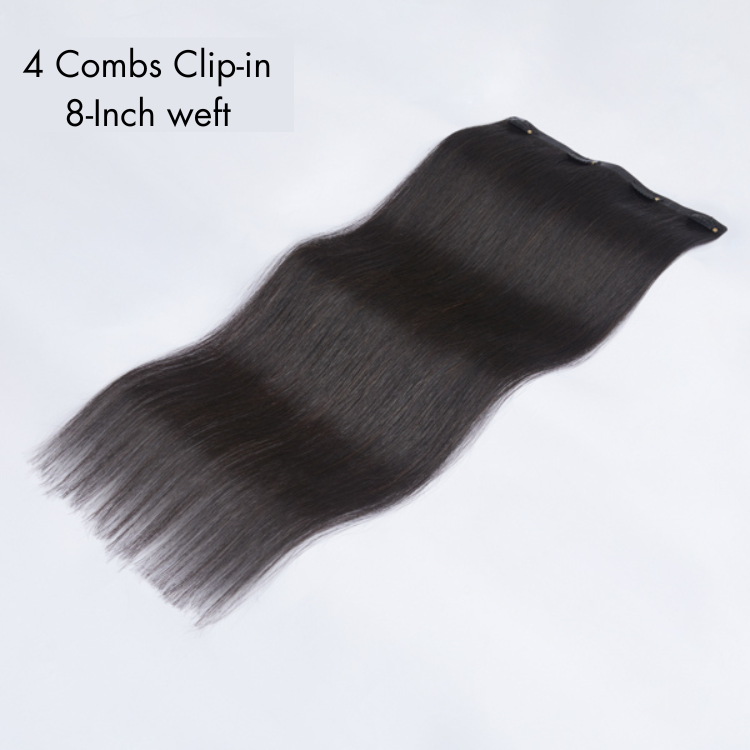 1pc Super Natural Straight Clip in Human Hair Extensions | Not Sold in Sets-06
