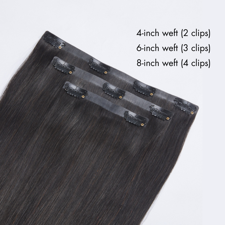 1pc Super Natural Straight Clip in Human Hair Extensions | Not Sold in Sets-03