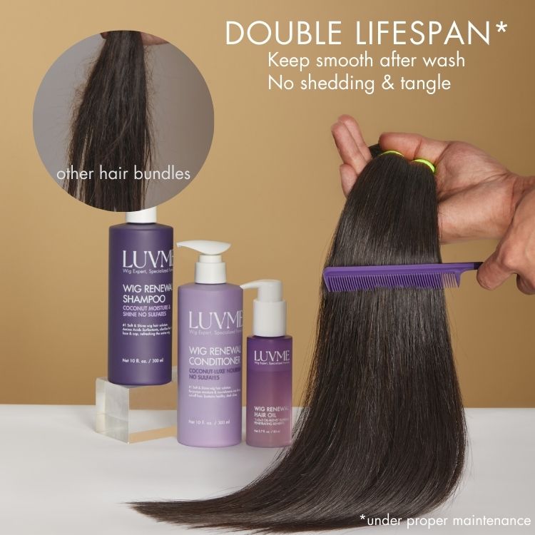 Luvme Hair upgraded Brazilian human hair bundle, straight or body wave, 100% virgin Brazilian hair for natural, versatile styles