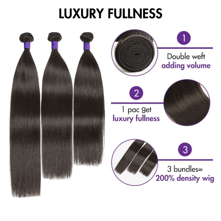 Luxurious Brazilian bundles! Half off Amazon.com : 12A Human Hair Bundles 18 20 22 24 Inch 4  main image 3