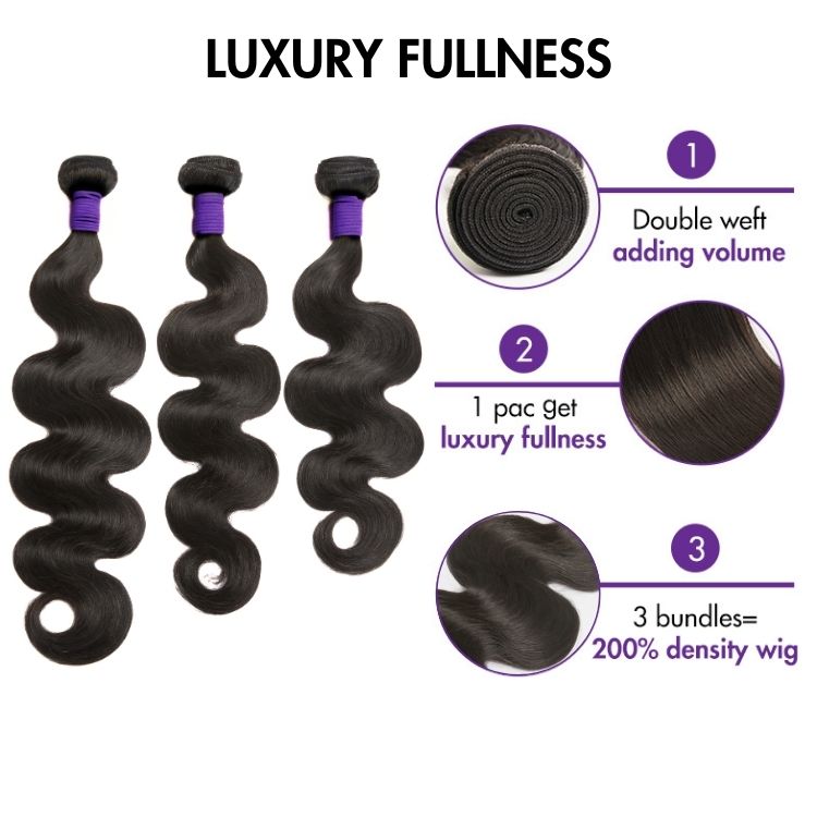 Upgraded Brazilian Hair | 3pcs Body Wave 100% Virgin Human  display picture 1
