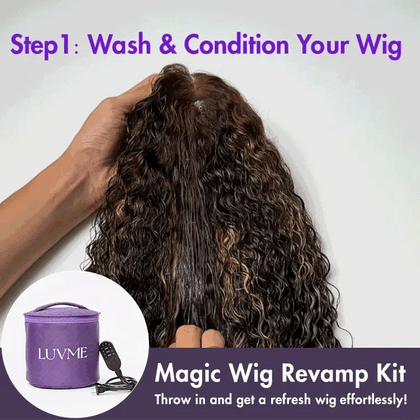 Luvme Hair thermal heat cap for deep conditioning, waterproof, with US plug and removable inner bag, used as a hair steamer tool.