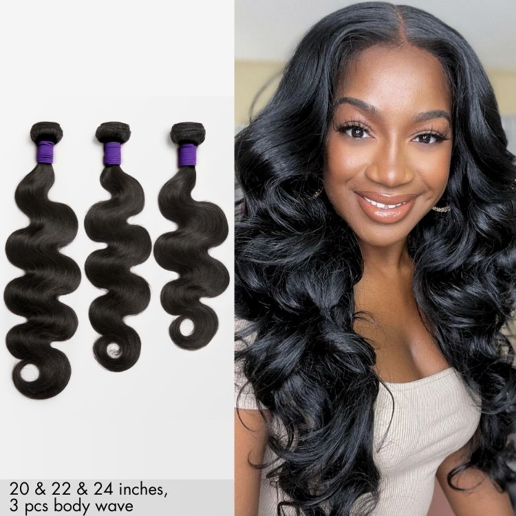 Upgraded Brazilian Hair | Straight / Body Wave 100% Virgin Human Hair Bundles 1pc / 3pcs-07