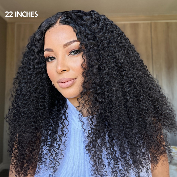 Luvme Hair Go Natural Ease kinky curly 5x5 closure lace wig with long, full curly hair, ready-to-wear, US only