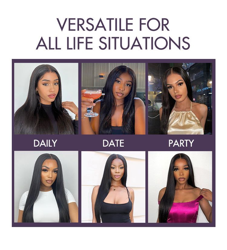 Seamless Brown Highlights Silky Straight Clip in Hair Extensions 135g 9pcs / 7pcs with Free Gift-12