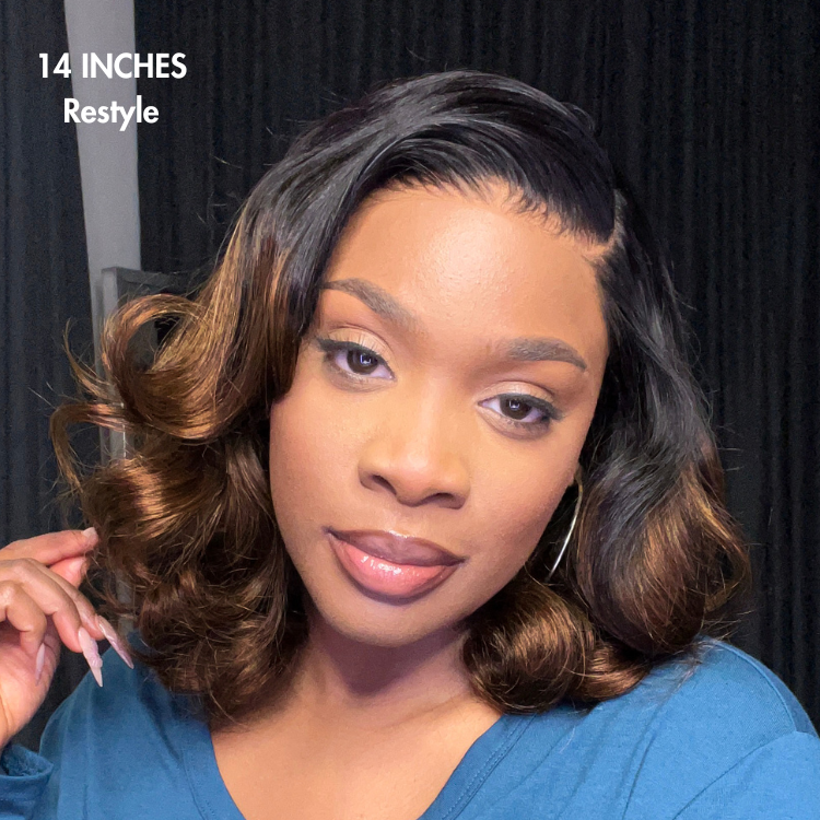 PreMax Wigs |  Ombre Brown Loose Body Wave Glueless 5x5 Closure Lace Wig Pre-Cut Lace - US Only-08