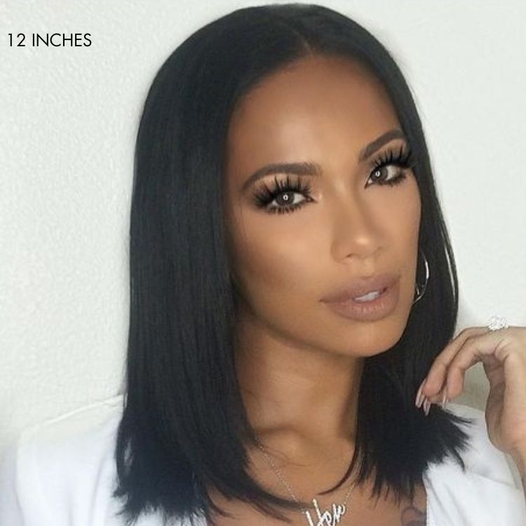 Luvme 180% density silky straight glueless 13x4 frontal lace long wig with pre-plucked hairline and natural finish