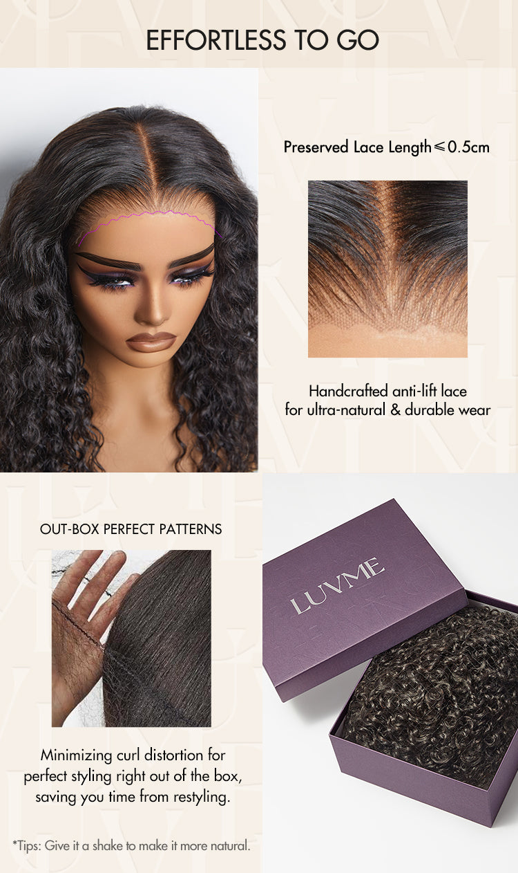 Crazy Wednesday | Luvme Hair Mature Bouncy Left C Part Natural Black / Ginger Ombre Loose Wave Glueless Minimalist HD Lace Wig Ready to Go-14
