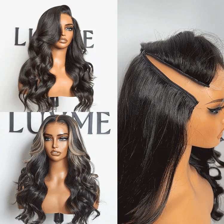 Luvme Hair ZIP & GO Wigs natural black loose body wave HD lace wig with glueless 7x6 closure and replaceable top