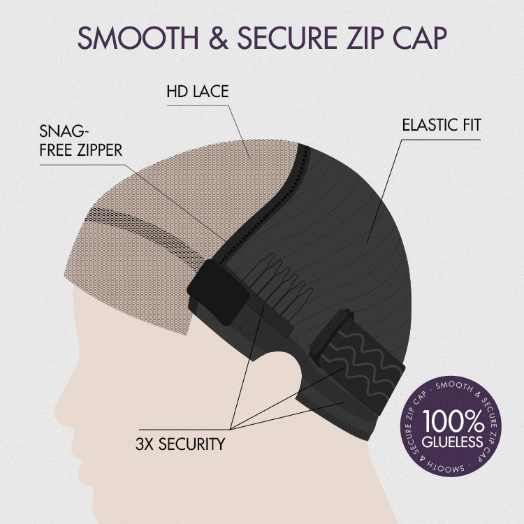 ZIP & GO WIGS | Natural Black Loose Body Wave Glueless 7x6 Closure HD Lace Wig Buy 1 Get 1 Free Replaceable Top-09