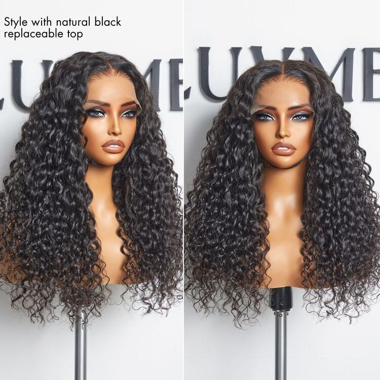 ZIP & GO WIGS | Deep Wave Natural Max Ear-to-Ear 13x5 Frontal HD Lace Wig Buy 1 Get 1 Free Replaceable Top-12
