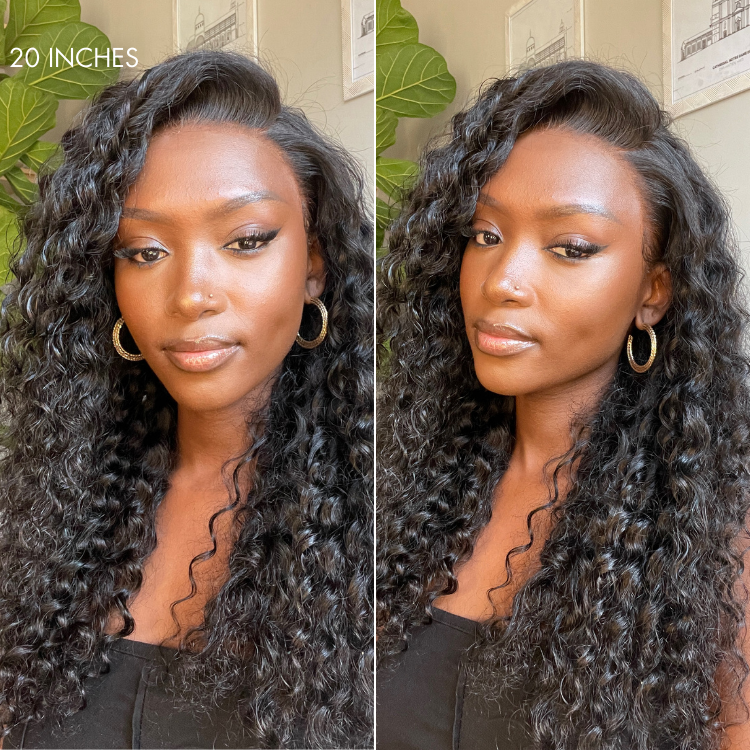 PreMax Wigs | Ear to Ear Super Natural Hairline Deep Wave Glueless 5x5 Upgraded Lace Front Long Curly Wig Pre-Cut Lace-13