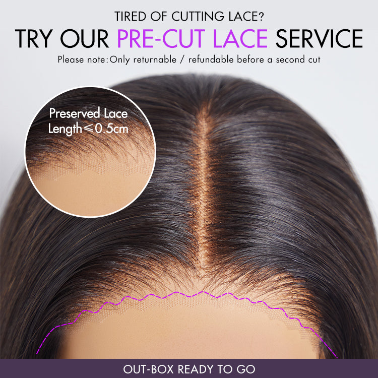 Luvme trendy short cut curly HD lace glueless side part wig made of 100% human hair, showcasing minimalistic style and natural curls.