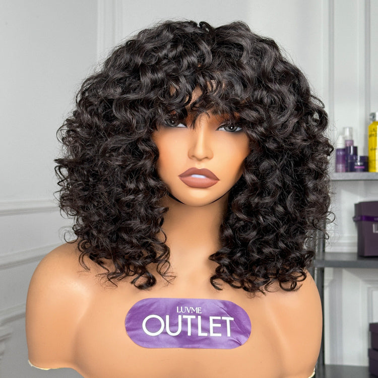 Special Deal | Throw On & Go Glueless No Lace Beginner Friendly Soft Curly Curls Wig With Bangs-01