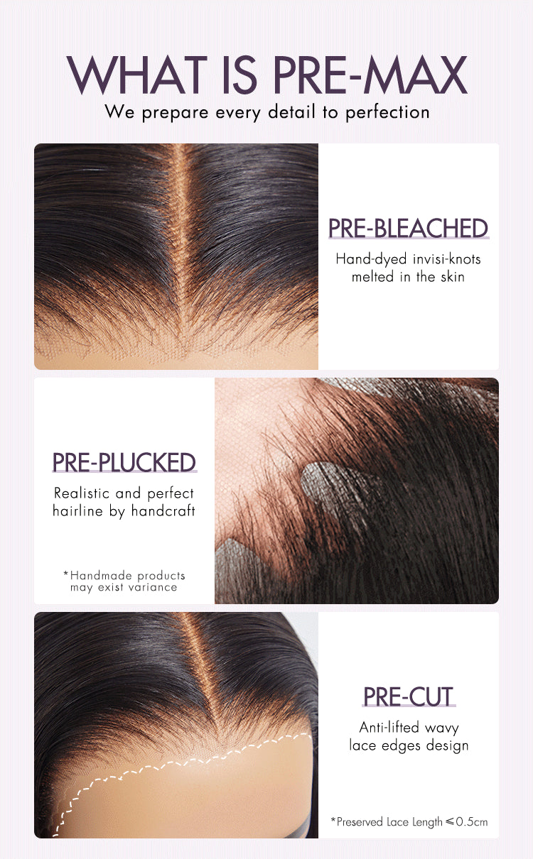 Crazy Wednesday | PreMax Wigs - Honey Blonde Highlight / Natural Black / Ombre Blonde Bouncy Body Wave Glueless 13x4 Frontal Lace Human Hair Wig-16