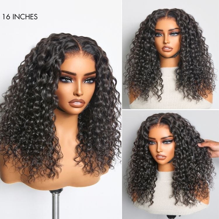 Special Deal | AiryFit™ Scalp Care Wigs | Effortless Water Wave Snugfit Glueless 5x5 Closure Pre-Cut Lace Curly Wig-09