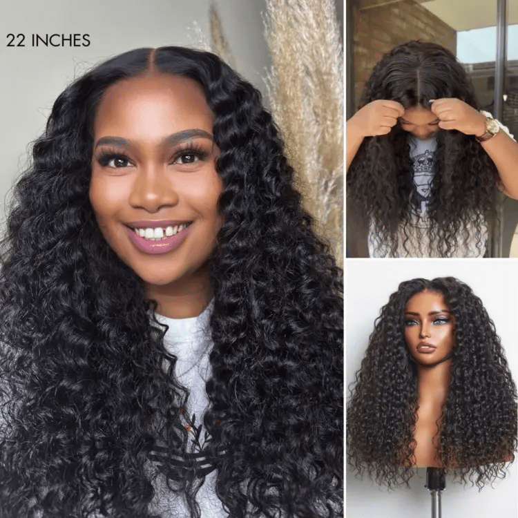 Special Deal | AiryFit™ Scalp Care Wigs | Effortless Water Wave Snugfit Glueless 5x5 Closure Pre-Cut Lace Curly Wig-07