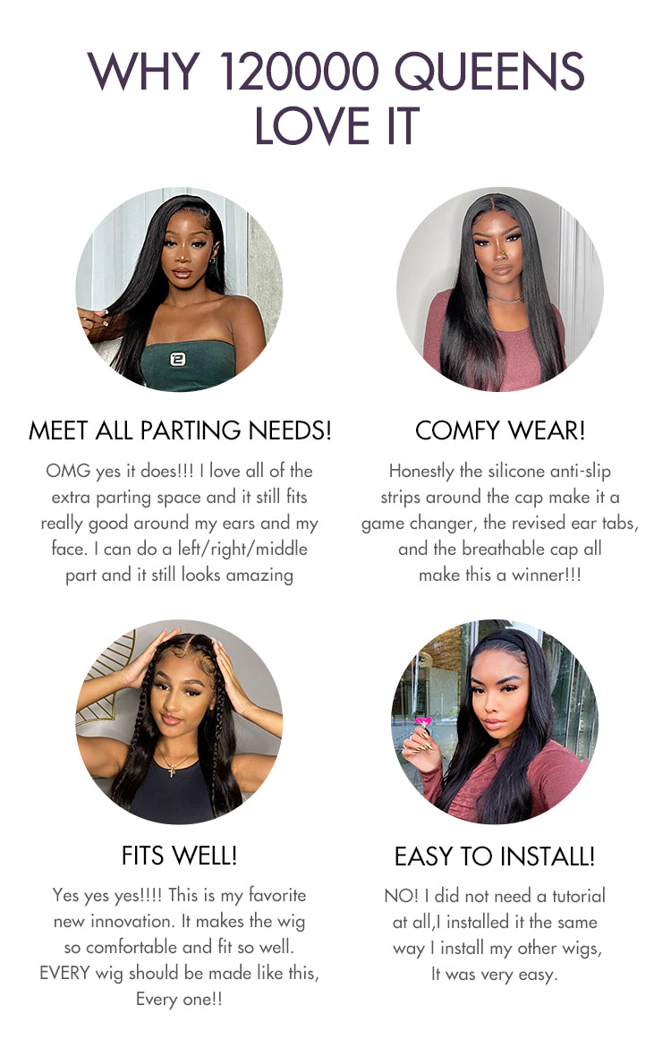 Luvme Hair PartingMax Glueless Wig Silky Straight 7x6 Closure HD Lace Pre Plucked & Bleached Breathable Cap - US Only-18