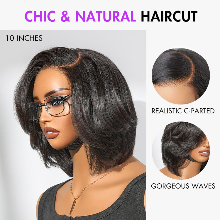 Special Deal | Chic & Natural Layered Bob Wig Pre-Cut Minimalist HD Lace Glueless Wig- US Only-07