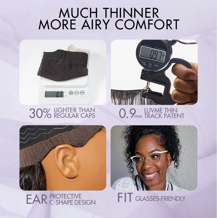 Special Deal | AiryFit™ Scalp Care Wigs | Effortless Water Wave Snugfit Glueless 5x5 Closure Pre-Cut Lace Curly Wig-17