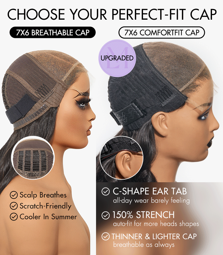 Weekly Special | PartingMax Glueless Wig Loose Body Wave 7x6 Closure HD Lace Pre Cut - US Only-13