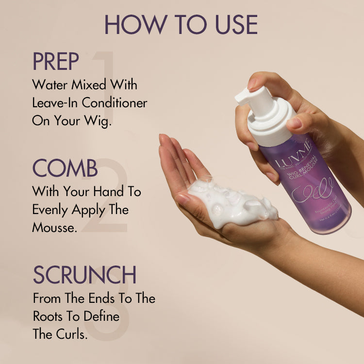 EXCLUSIVE ADD-ON|US Only | Wig Curl Mousse with Coconut Oil & Shea, Bounceable Curls, Strong Hold, Frizz Control Styling-06