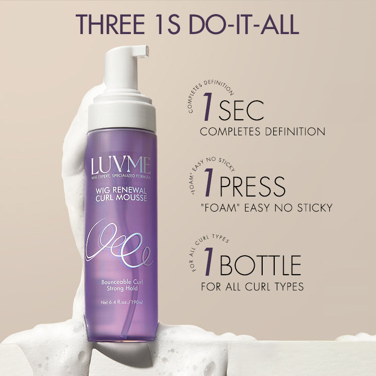 EXCLUSIVE ADD-ON|US Only | Wig Curl Mousse with Coconut Oil & Shea, Bounceable Curls, Strong Hold, Frizz Control Styling-03