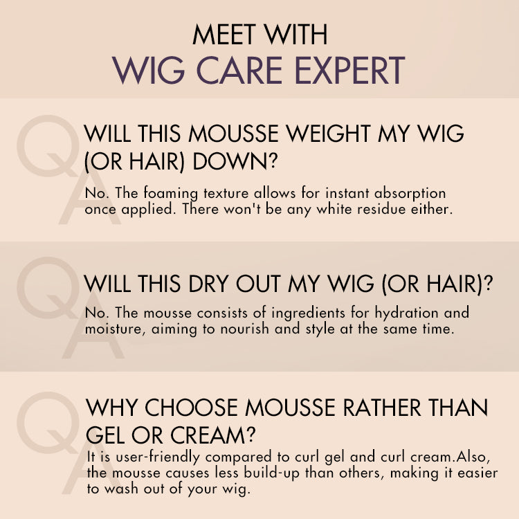 US Only | Wig Curl Mousse with Coconut Oil & Shea, Bounceable Curls, Strong Hold, Frizz Control Styling-11