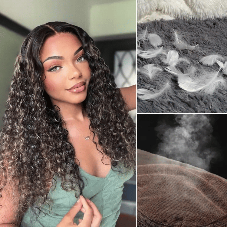 Special Deal | AiryFit™ Scalp Care Wigs | Effortless Water Wave Snugfit Glueless 5x5 Closure Pre-Cut Lace Curly Wig-04