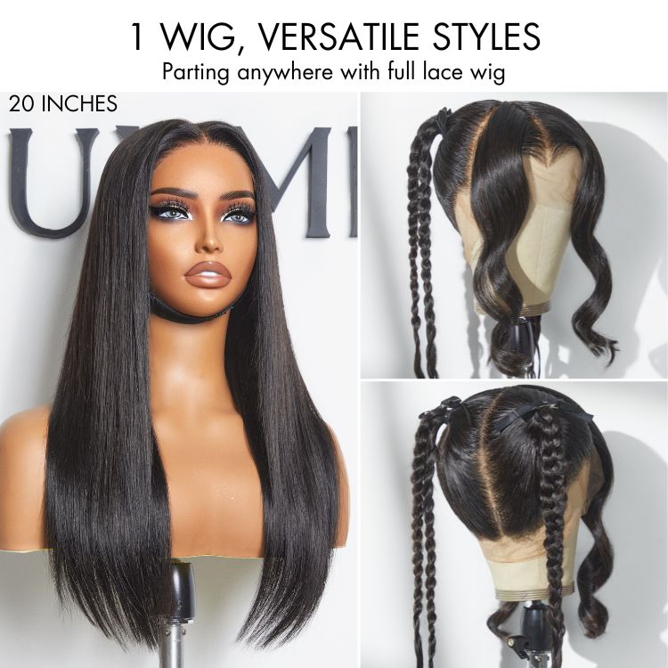 Crazy Wednesday | PreMax Wigs - Luxury Classic Silky Straight HD Full Lace Flexi-Fit Invisi Drawstring Cap Human Hair Wig-05