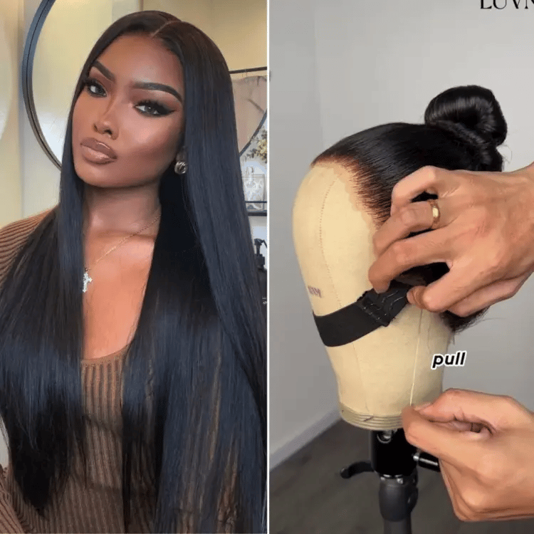 Luvme Hair PreMax Wigs HD full lace water wave and straight long wig with invisibly drawstring cap and flexible fit