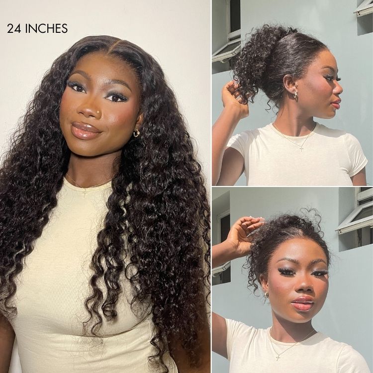 Luvme Hair PreMax Wigs HD full lace water wave and straight long wig with invisibility drawstring cap and flexible fit