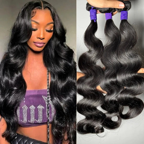 3pcs Body Wave / Water Wave / Deep Wave / Yaki Straight / Silky Straight 100% Virgin Human Hair Bundles-37