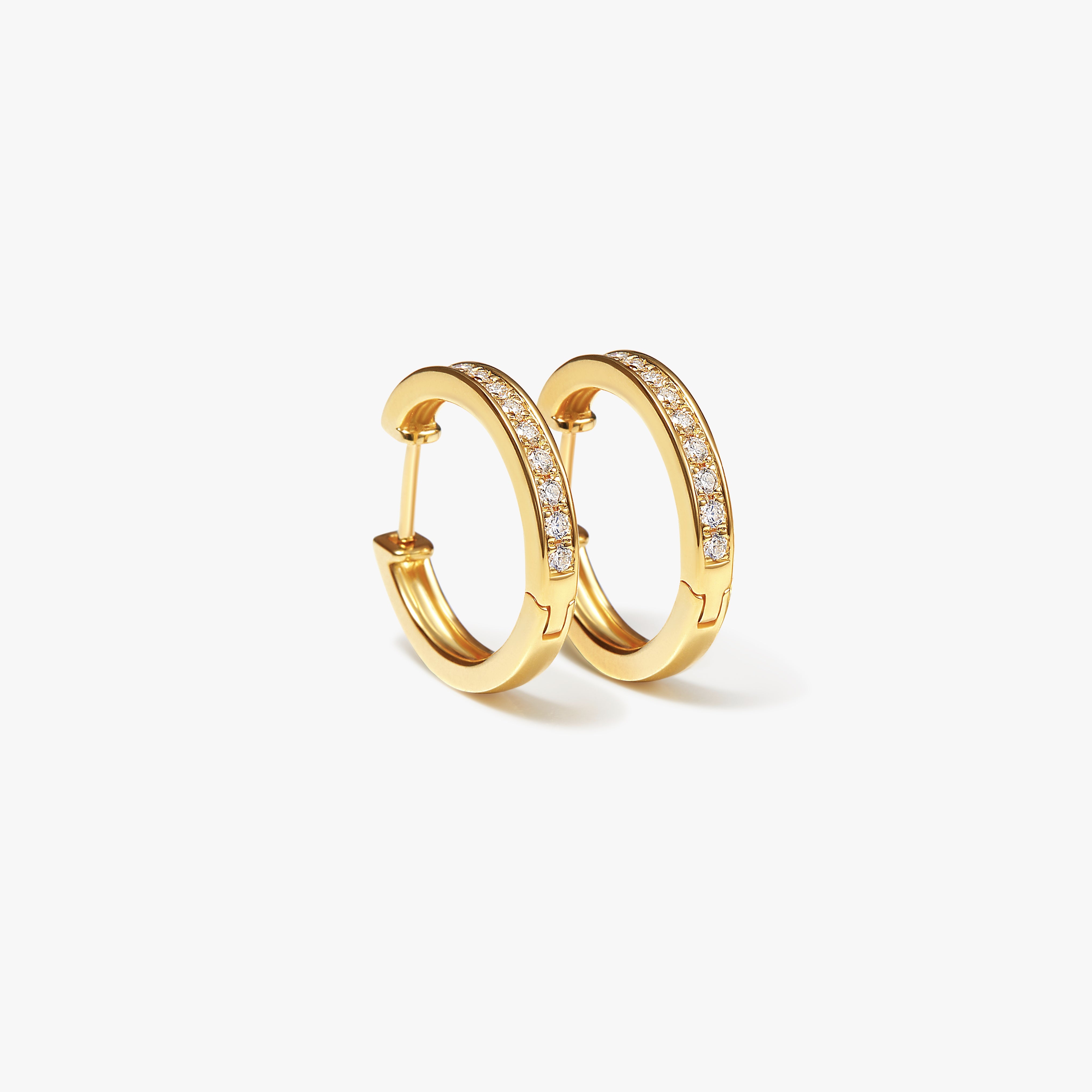 VIP Points Reward | Timeless Radiant Pavé Hoop Earrings-01